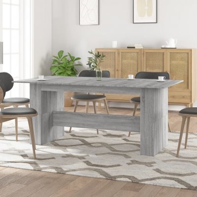 Prolenta Maison Exclusive Jídelní stůl šedý sonoma 180 x 90 x 76 cm kompozitní dřevo – Zboží Mobilmania