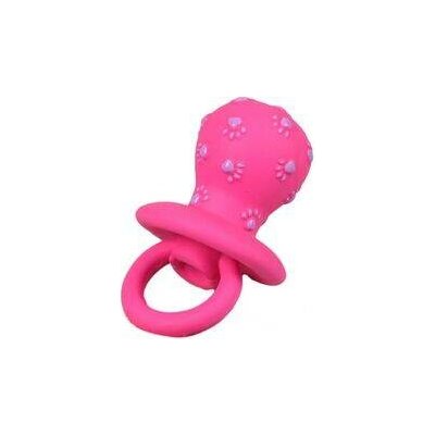Karlie-Flamingo pro psa dudlík pískací 10,5 x 7 x 7 cm s výstupky latex růžová – Sleviste.cz