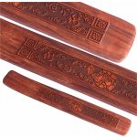 Nefertitis Stojánek na vonné tyčinky dřevo Ganéša cca 25 x 4 cm – Hledejceny.cz