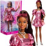 Barbie Deluxe Style Metallic Pink Hnědovláska – Zboží Dáma