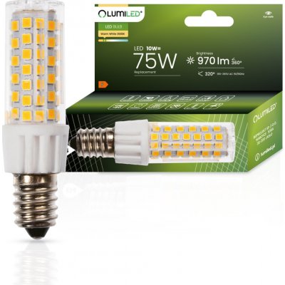 LED žárovka LED E14 T25 10W = 75W 970lm 3000K Teplá bílá 320° LUMILED – Hledejceny.cz