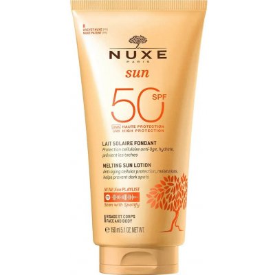 Nuxe Sun opalovací mléko na obličej a tělo SPF50 150 ml – Zboží Mobilmania