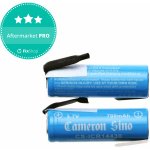 Baterie 14430 s montážními plíšky, 650mAh, Li-Ion, 3.7V, HQ – Zboží Živě