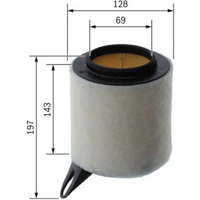 BOSCH F 026 400 095 Vzduchový filtr (F026400095) – Hledejceny.cz