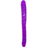 Realrock Oboustranné dildo 34 cm fialové – Zbozi.Blesk.cz