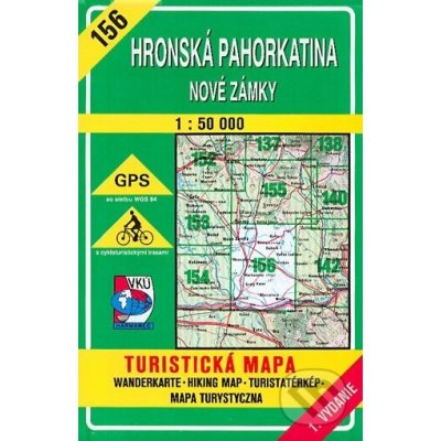 Hronská pahorkatina - Nové Zámky - turistická mapa č. 156 - Kolektív autorov