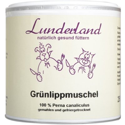 Lunderland Tierfutter Mušle slávka zelenoústá 250 g – Hledejceny.cz