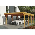 SKAN HOLZ Přístřešek na auto Grunewald 427 x 796 cm dub světlý – HobbyKompas.cz
