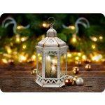 Solight LED vánoční lucerna bílá 33cm 3x LED svíčka 3x AAA 1V266 – Hledejceny.cz