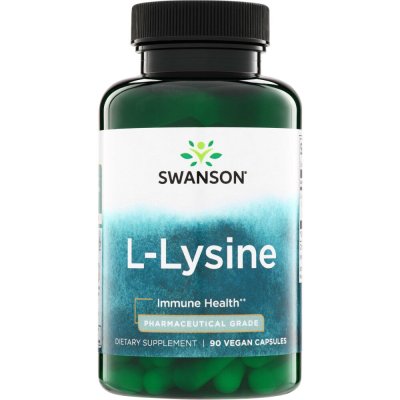 Swanson AjiPure L-Lysin 500 mg 90 kapslí – Hledejceny.cz