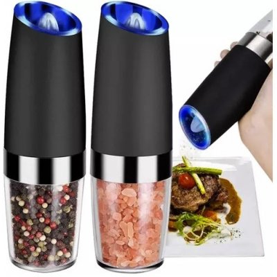 Elektrický gravitační mlýnek na koření 2ks – Zboží Dáma