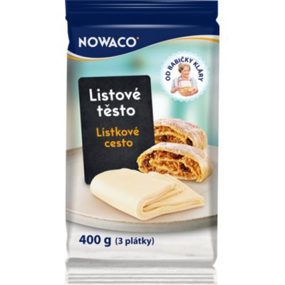 Nowaco Listové těsto 3 plátky NOWACO 400g – Zboží Dáma
