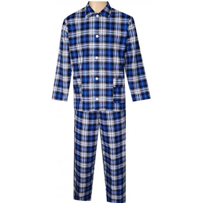 Foltýn pánské pyžamo flanelové PF29 modrá kostka – Zboží Mobilmania