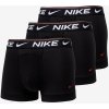 Boxerky, trenky, slipy, tanga Comfort Nike Dri-Fit Ultra Trunk 3P black/black/black