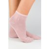 Dámské viskózové ponožky s hedvábím ST040 pudrově růžová