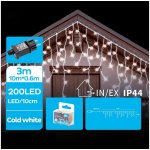 Brilagi LED Venkovní vánoční řetěz 200xLED 8 funkcí 13x0,6m IP44 studená bílá B10303ACDC – Hledejceny.cz
