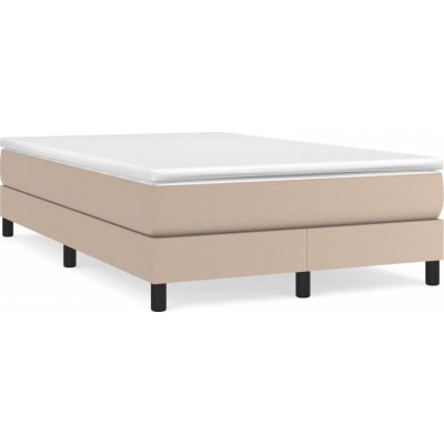 vidaXL 3269676 Boxspring postel s matrací umělá kůže / barva cappuccino