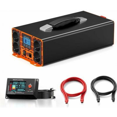 HOULI Power Inverter 12V/230V, 1500W/3000W, čistá sinusoida, dálkové ovládání HLFSD0015E | Zboží Auto