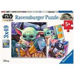 RAVENSBURGER Star Wars: Mandalorian 3x49 dílků – Zboží Dáma
