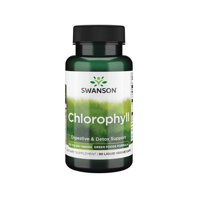 Swanson Chlorophyll 50 mg 90 tekutá kapsle