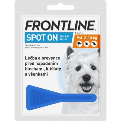 Frontline Spot-On Dog S 2-10 kg 1 x 0,67 ml – Zboží Mobilmania