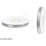 Stříbrné saténové stuhy - 25 m / 0,6 cm – Zboží Dáma