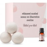 Úklid pro klid Vlněné koule do sušičky černošedé pomeranč 3 ks – Hledejceny.cz