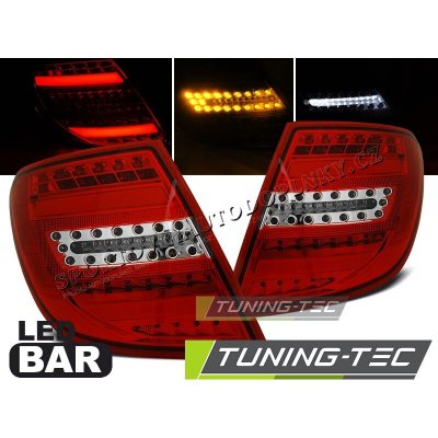 Mercedes C-Klasa W204 Kombi 2007-10 zadní lampy red white LED – Hledejceny.cz