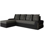 Nejlevnější nábytek Menket 2 černá látka/černá ekokůže – Zbozi.Blesk.cz