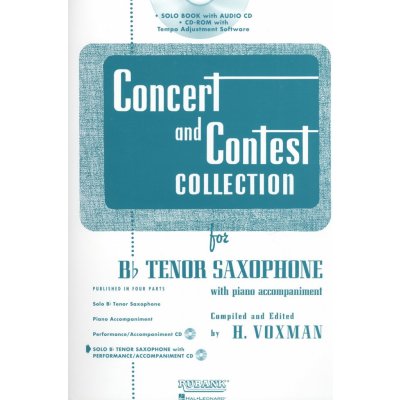 CONCERT & CONTEST COLLECTIONS + Audio Online tenorový saxofon + klavír PDF