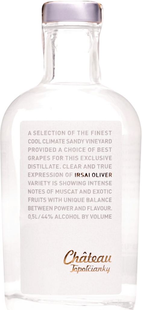 Château Topoľčianky Irsai Oliver 44% 0,5 l (holá láhev)