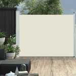 vidaXL Zatahovací boční markýza/zástěna na terasu 140 x 500 cm krémová – Zboží Mobilmania