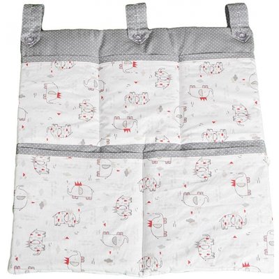 Eva Kiedroňová látkový kapsář sloník červený s šedou – Hledejceny.cz