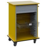 DEXTER 25 TRANSPARENT vozík boxový, roletový, 1180x780x620 mm, žlutá odio – Hledejceny.cz