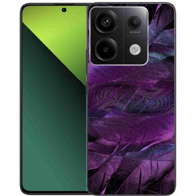 mmCase Gelové Xiaomi Redmi Note 13 Pro 5G/Poco X6 5G - fialová pírka – Zboží Živě