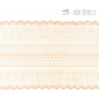 Elastická krajka lososová, 175 mm – Sleviste.cz