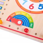Bigjigs Kalendář s hodinami – Zboží Mobilmania