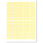 CDRmarket ETR0ECO0437A420YELLOW Samolepicí etikety 63,5 x 29,6 mm 27 etiket A4 20 listů žluté – Sleviste.cz