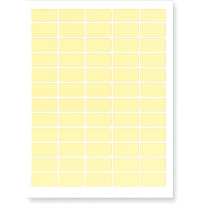CDRmarket ETR0ECO0437A420YELLOW Samolepicí etikety 63,5 x 29,6 mm 27 etiket A4 20 listů žluté – Sleviste.cz