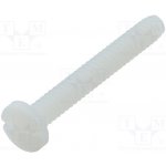 KEYSTONE 9339 Šroub; UNC6-32x25,4; Hlava: válcová; plochá; polyamid – Sleviste.cz