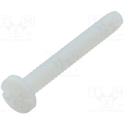 KEYSTONE 9339 Šroub; UNC6-32x25,4; Hlava: válcová; plochá; polyamid – Sleviste.cz