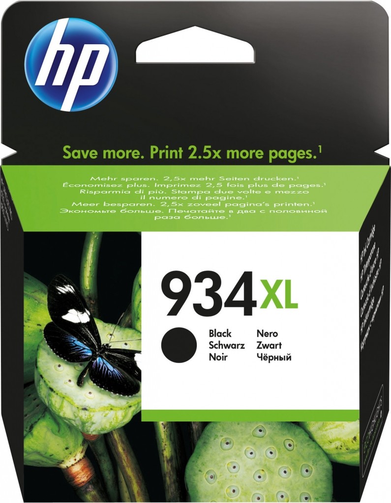 HP 934XL originální inkoustová kazeta černá C2P23AE