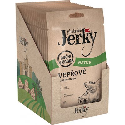 Jihočeské Jerky Vepřové natur 20 x 20 g – Sleviste.cz