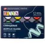 akrylové barvy DECOLA lesklé sada 12 x 20 ml – Zboží Dáma