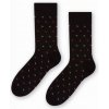 Steven 056 197 vzor Oblekové ponožky černé