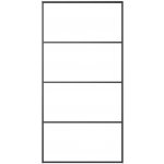 zahrada-XL Posuvné dveře hliník a ESG sklo 102,5 x 205 cm černé – Sleviste.cz