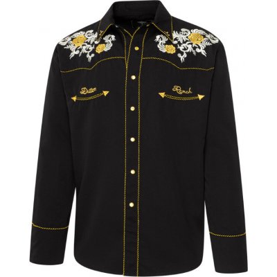 Stars & Stripes pánská westernová košile Dorian černá – Sleviste.cz