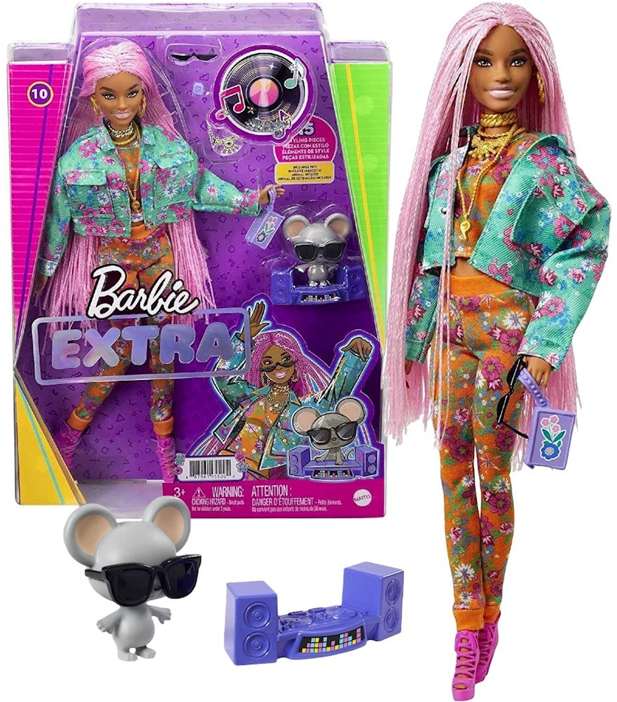 Barbie Extra Stylová dlouhovláska s myškou od 570 Kč - Heureka.cz