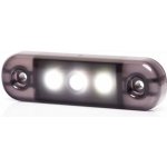 Was LED poziční světlo 12-24V, zatmavené, 3 LED- bílé | Zboží Auto