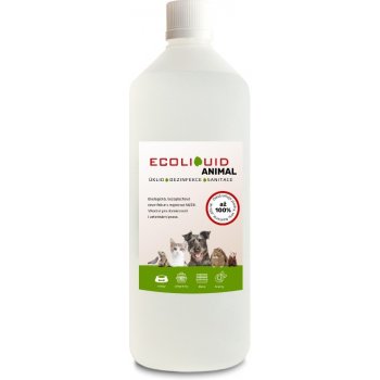 ECOLIQUID Animal Dezinfekce a čištění potřeb pro domácí mazlíčky 1 l